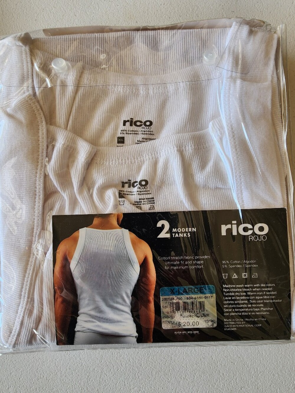 Three Men's Rico Modern Tanks - Picture 2 of 2